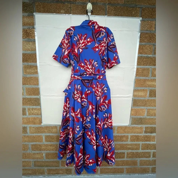 P.A.R.O.S.H. floral-print maxi shirt dress size large - Picture 11 of 13